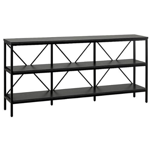 Camden&Wells - Kira Console Table - Blackened Bronze/Black Grain