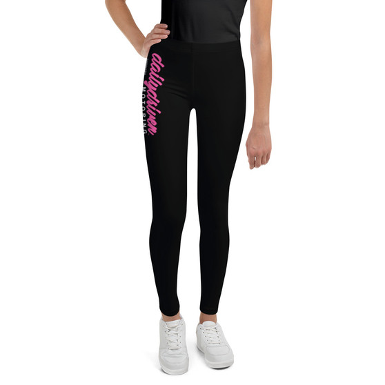 Daily Driven Motoring (Pink Script) Youth Leggings