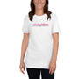 Daily Driven Motoring (Script Pink) White Short-Sleeve T-Shirt