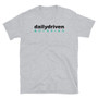 Daily Driven Motoring (Black/Teal Logo) Light Color Short-Sleeve Unisex T-Shirt