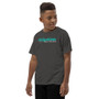 Daily Driven Motoring (Teal Script) Youth Short Sleeve T-Shirt