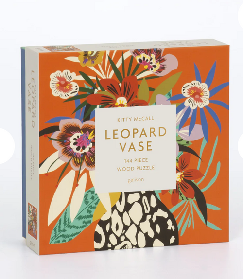 Leopard Vase Wood Puzzle