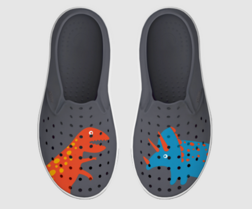 MILES BLOCK KIDS - GRAVITY GREY/ SHELL WHITE/ DINOSAUR BLOCK