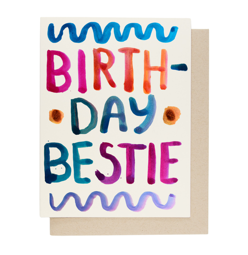 Birthday Bestie Card - Case Pack of 6 Cards