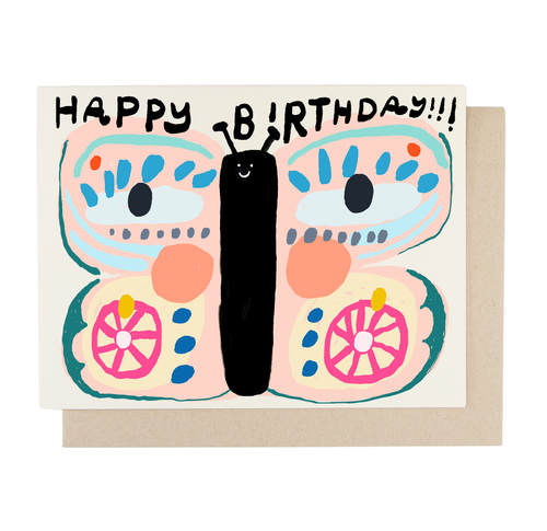 Birthday Butterfly Card - Case Pack of 6 Cards