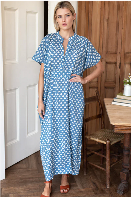 Emerson Caftan - Cleo Azure Organic