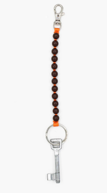 Perlen Key Chain short, brown - orange