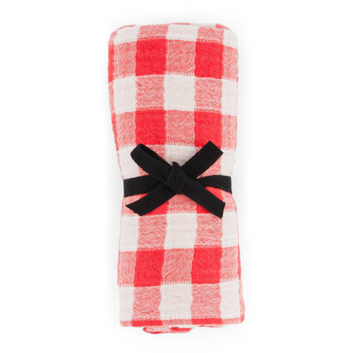 BIANCA SWADDLE GINGHAM TOMATO: VICHY / M 70*70