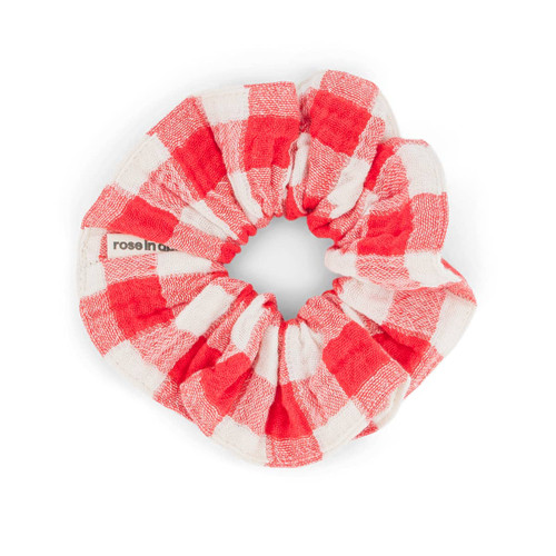 SCRUNCHIE GINGHAM TOMATO