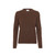 Women Classic Merino Wool Sweater - Coffee Brown