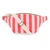 WOMEN BUM BAG STRIPES  TOMATO / CANDY PINK