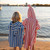KIDS PONCHO SUZON STRIPES STRAWBERRY: STRAWBERRY / S 1/3 YEARS