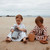 SUZON STRIPES BLUE CLOUD KIDS PONCHO: BLUE CLOUD / M 4/6 YEARS