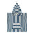 KIDS PONCHO SUZON STRIPES BLUE MIDNIGHT: MIDNIGHT BLUE / M 4/6 YEARS