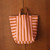 ELISABETH TOTE BAG STRIPES CARAMEL / STRAWBERRY