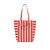 ELISABETH TOTE BAG STRIPES BRICK / PINK