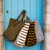 ELISABETH TOTE BAG STRIPES CUMIN