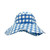 The Block printed Canvas Blue Gingham Sun Hat