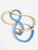 Big Brillenkette Glasses Chain - Sky Duo