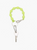 Perlen Keychain - zickzack- short lime