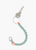 Perlen short, Key Chain salvia - peach
