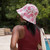 Block-Printed Canvas Hydrangeas Bucket Hat