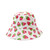 Block-Printed Canvas Strawberries Bucket Hat