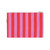 LILI FLAT POUCH STRIPES ORCHID / TOMATO: ORCHID / TOMATO