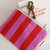 MARIE PURSE STRIPES ORCHID / TOMATO