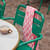 BIANCA SWADDLE GINGHAM NEON PINK: VICHY / L 110*110
