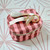 VANITY CASE OONA STRIPES BRICK / PINK