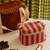 VANITY CASE OONA STRIPES BRICK / PINK
