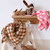 BIANCA SWADDLE GINGHAM CARAMEL: VICHY / L 110*110