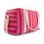 RAPHAEL DIAPER BAG - WEEKEND BAG STRIPES ORCHID/ TOMATO: ORCHID/TOMATO / Stripe / L22*W42*H28