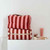 VIC TOILETRY BAG STRPES BRICK / CHAMALLOW