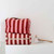 VIC TOILETRY BAG STRPES BRICK / CHAMALLOW