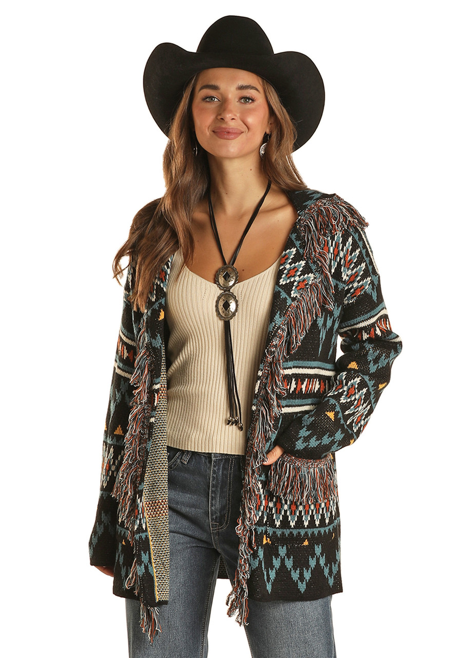 Aztec Print Cardigan (BW95T02026)