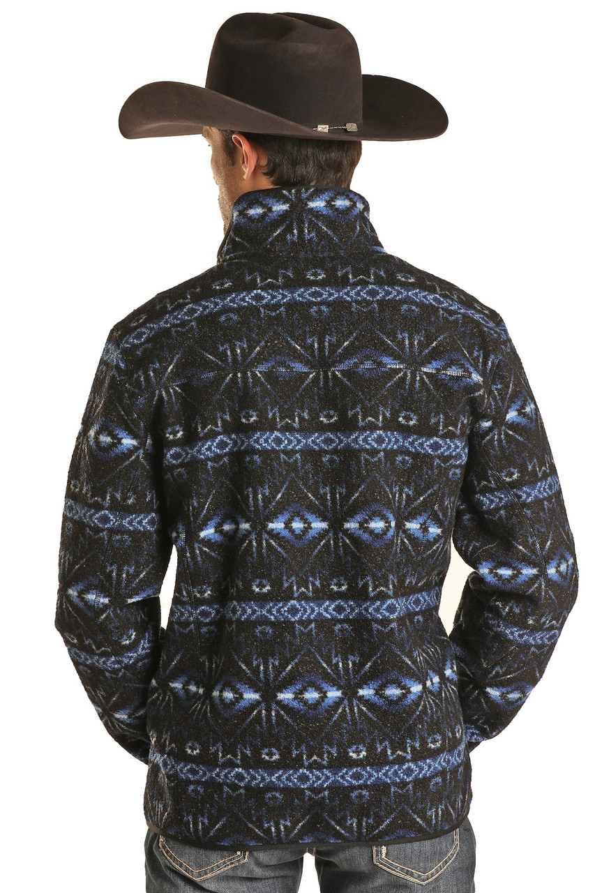 Rock & Roll Denim Intricate In Aztec Sweater