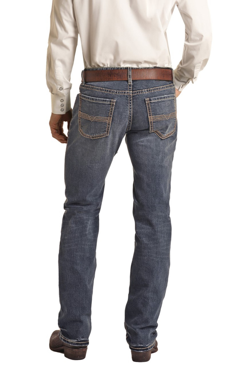 Men's Vintage '46 Revolver Slim Straight Jeans in Dark Vintage | Rock ...
