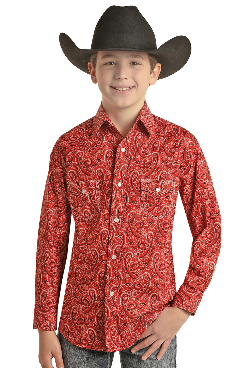 Dale Brisby Paisley Long Sleeve Snap Shirt (BBN2S02525)