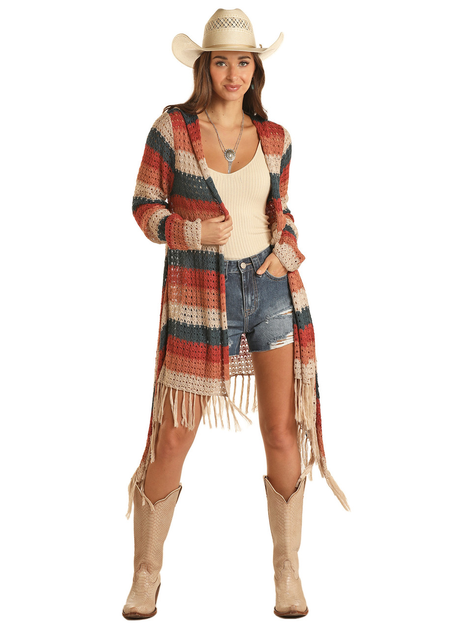 Fringe Hem Cardigan - Multiple Colors Available - BW95T03277