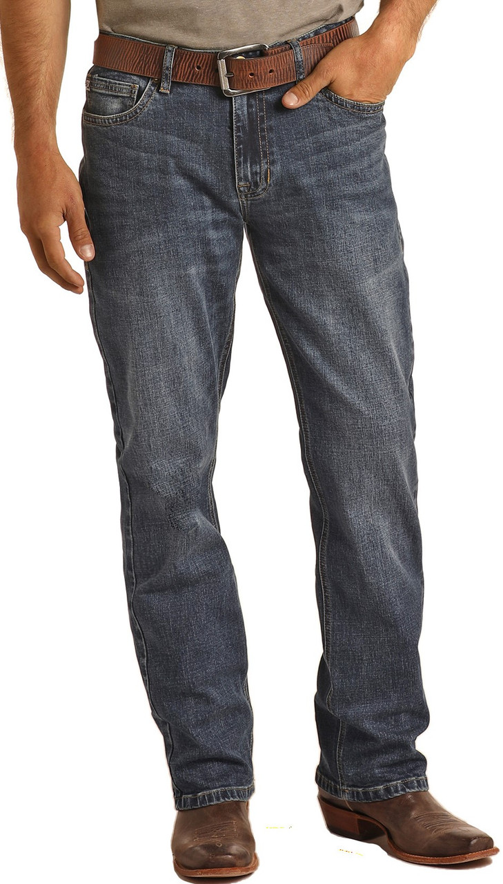 Men's Hooey Relaxed Fit Stretch Stackable Bootcut Jeans #MTB3563 | Rock ...