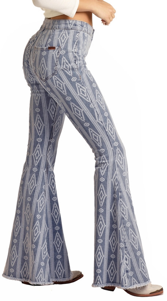 Blake Slim Flared Jeans With High Rise - Stunning Blue