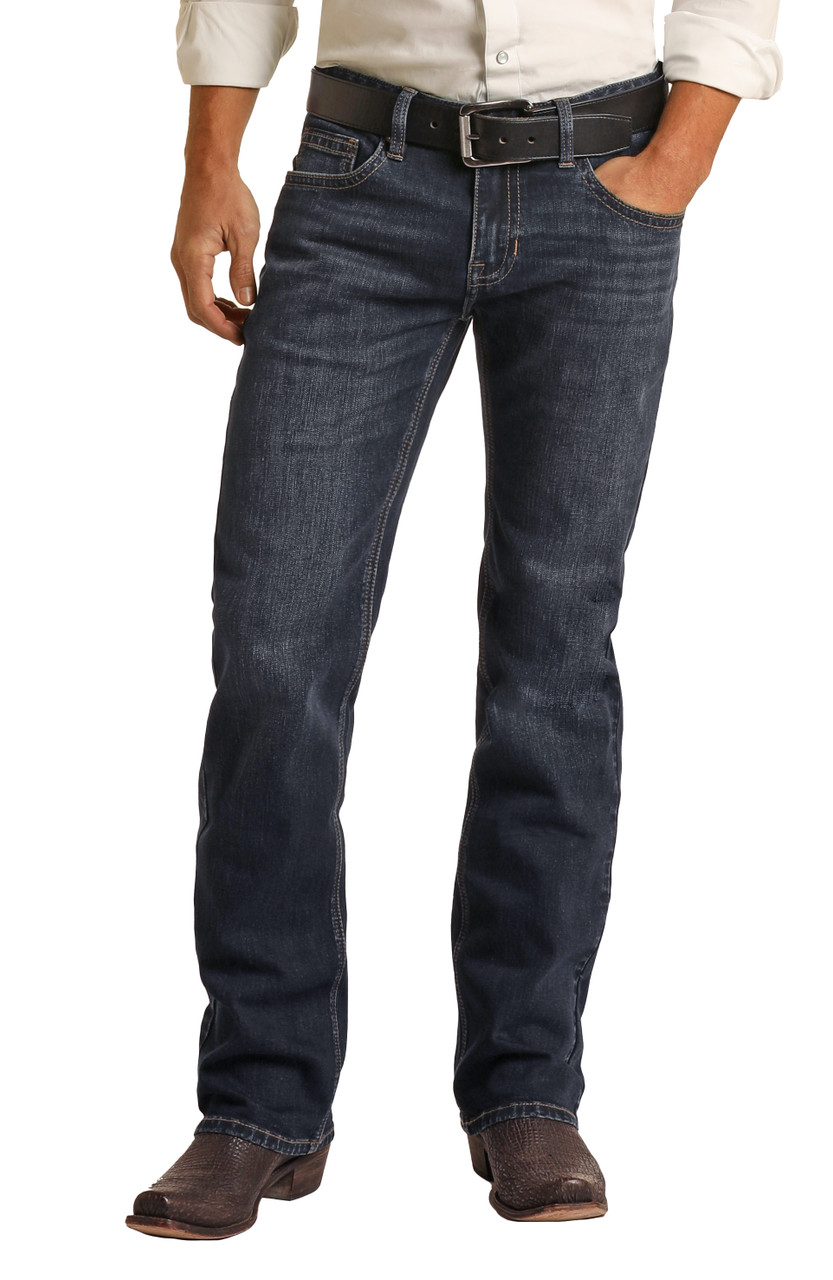 Men's Vintage '46 Regular Fit Straight Stretch Big V Jeans | Rock and ...