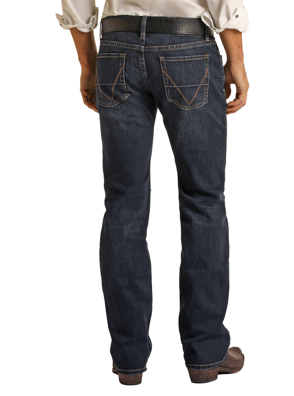 Men's Vintage '46 Regular Fit Straight Stretch Big V Jeans | Rock and ...