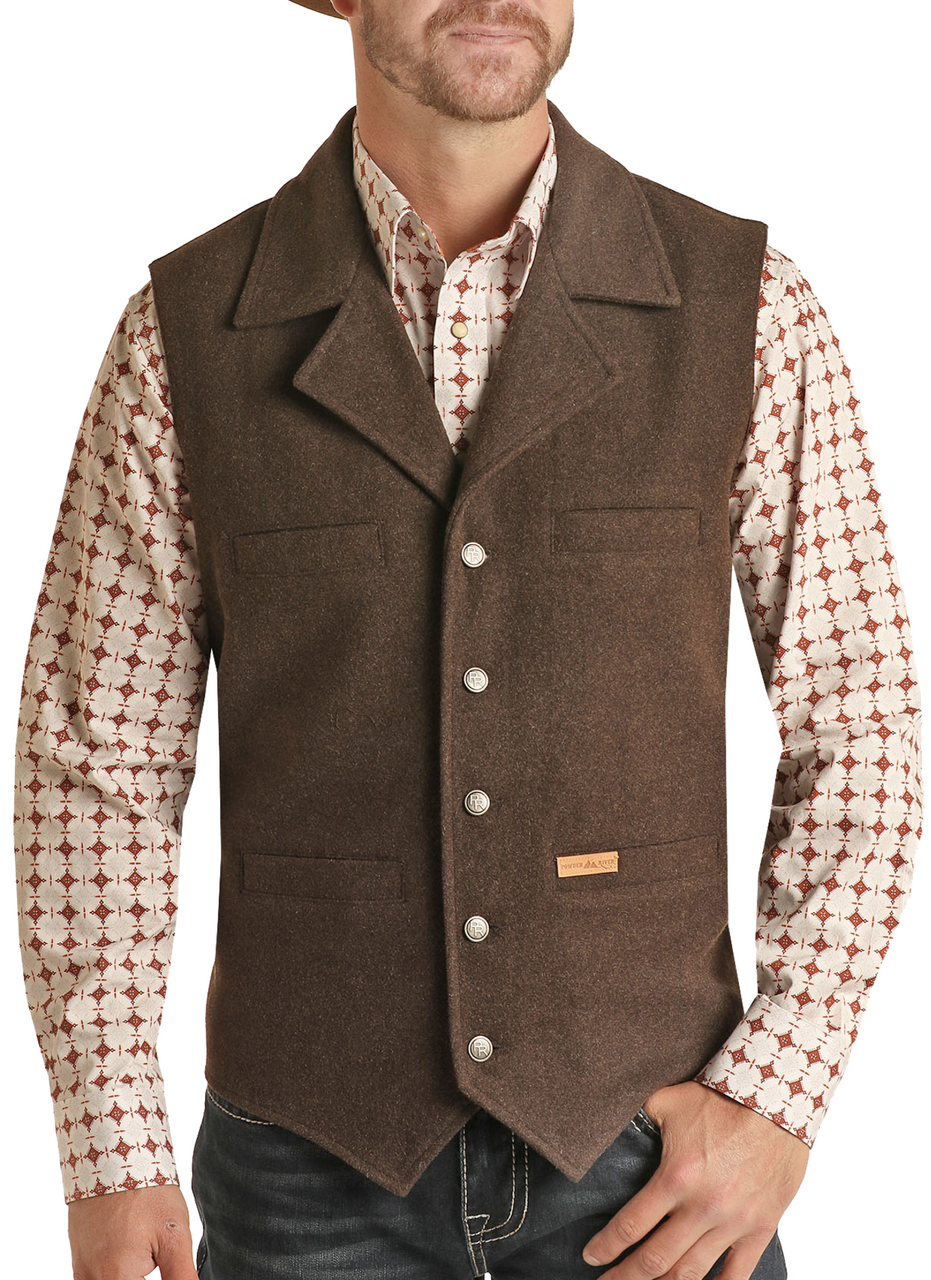 Men's Montana Wool Vest | Rock and Roll Denim