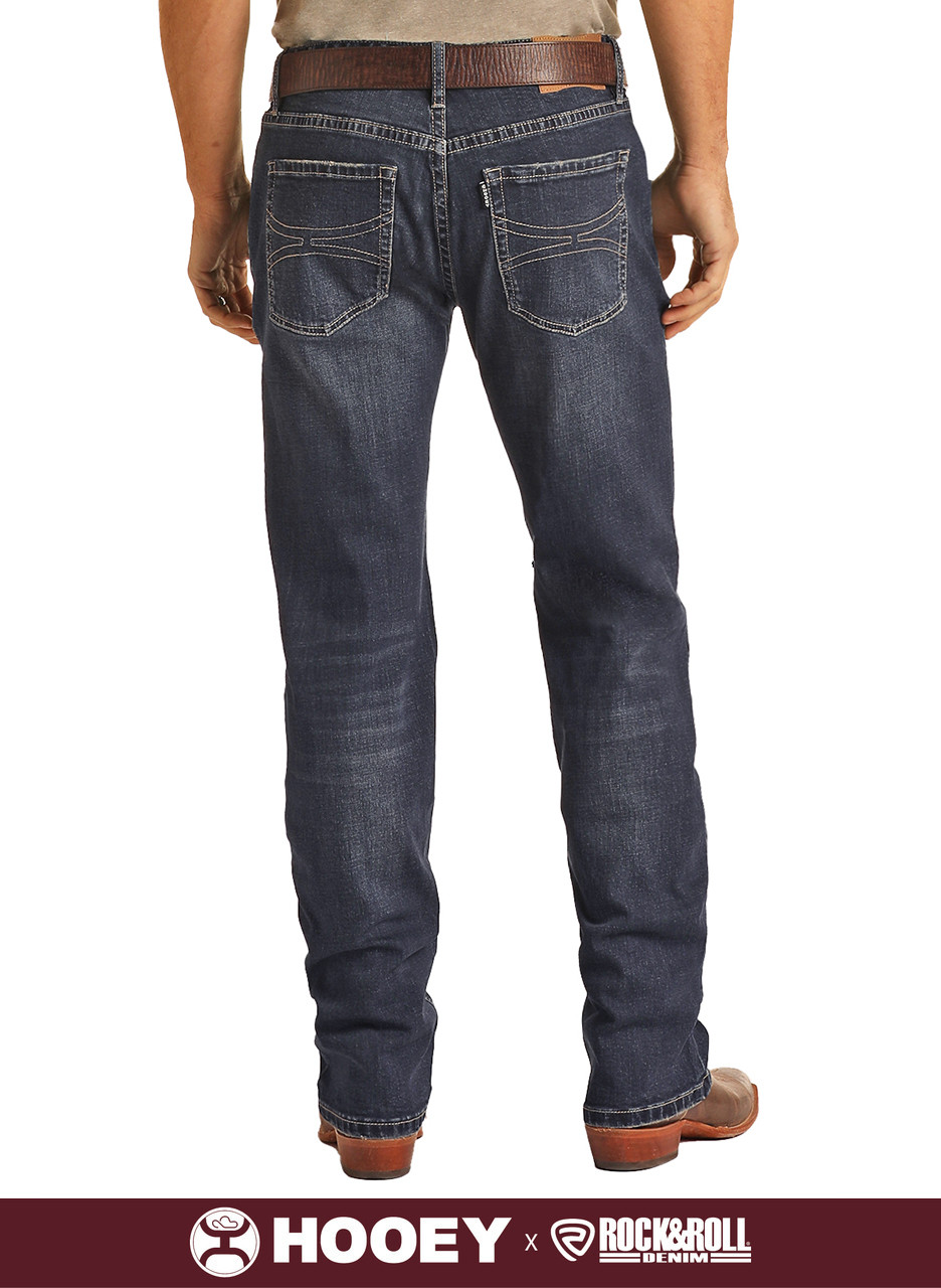 Men's Hooey Relaxed Fit Stackable Bootcut Raw Wash Jeans | Rock and ...