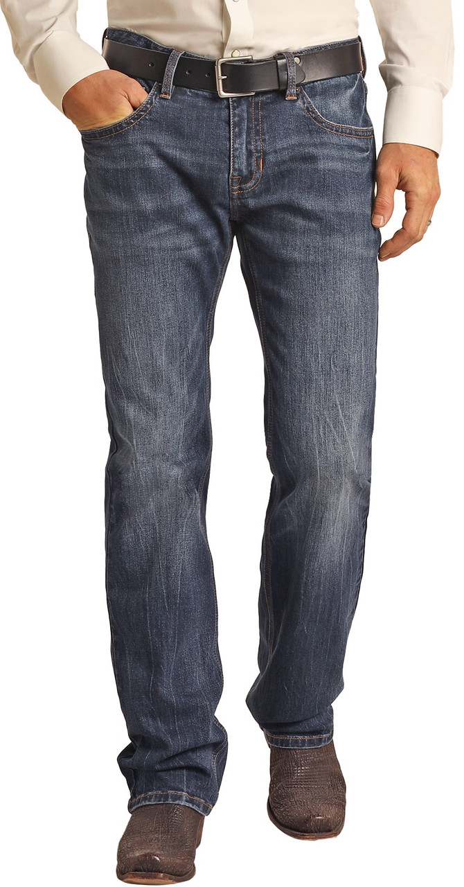 Men's Vintage '46 Regular Fit Stretch Large V Straight Bootcut Jeans ...