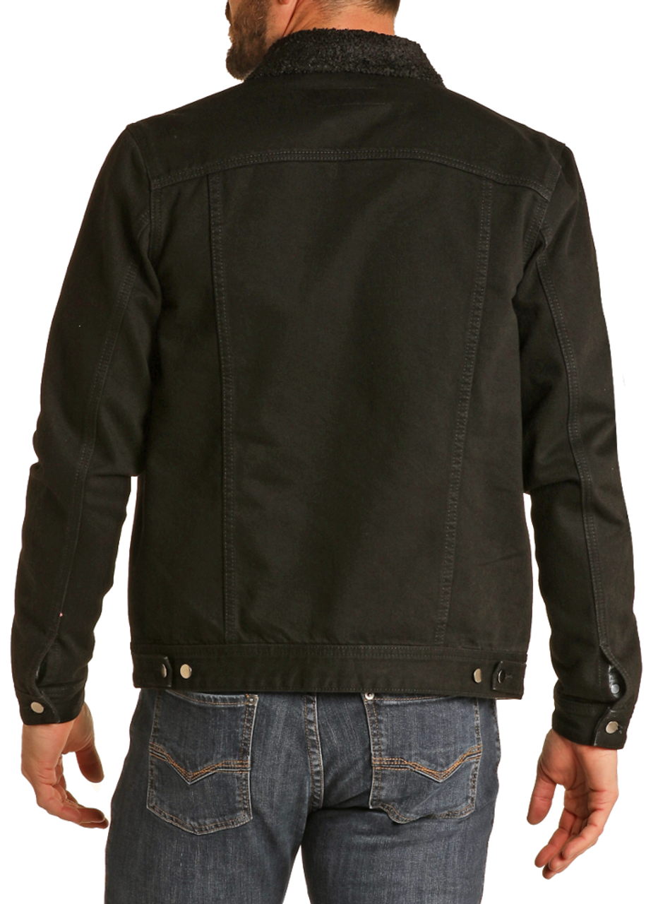 Black Denim Jacket (RRMD92R0N6)