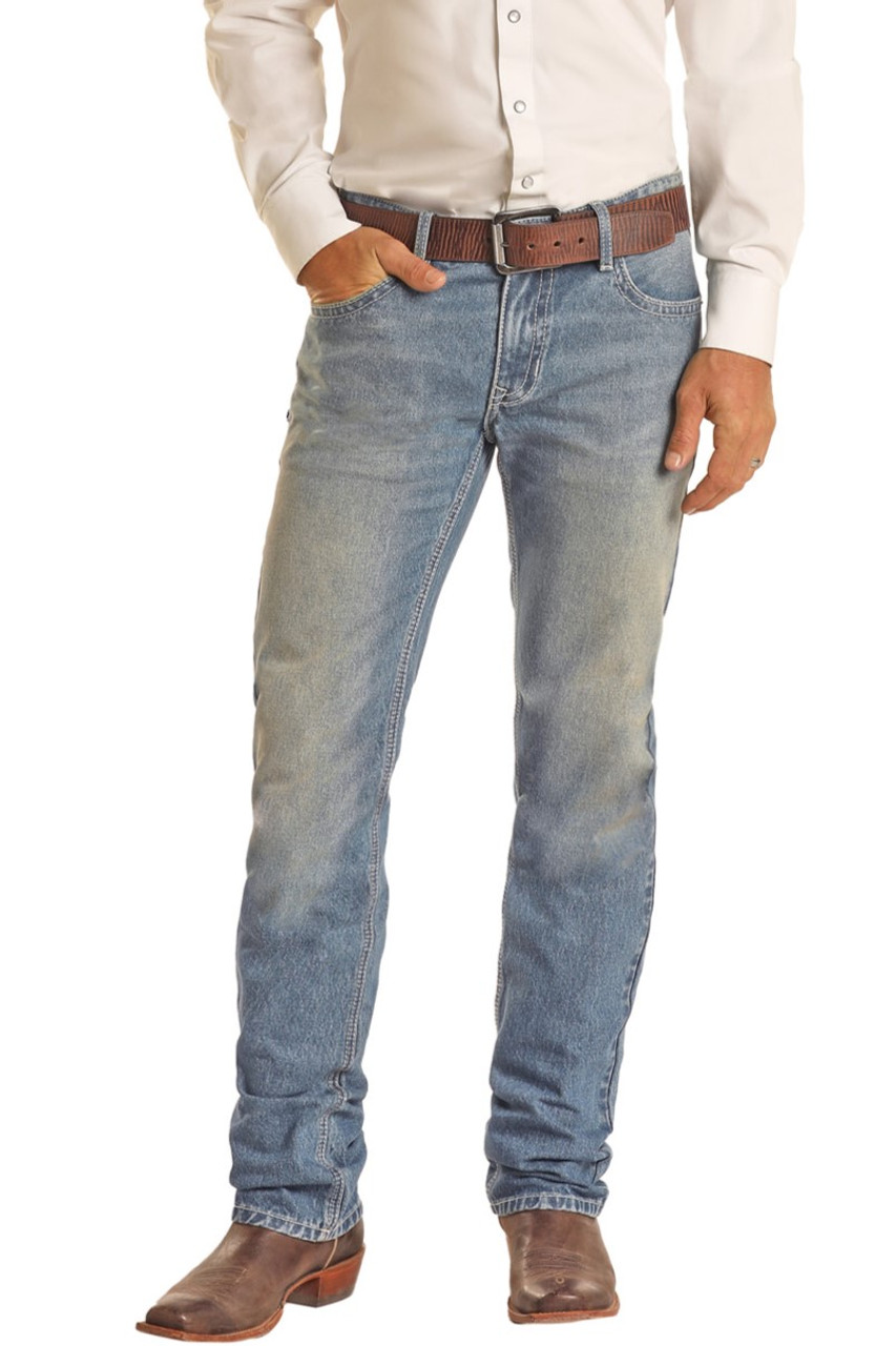 Men's Vintage '46 Slim Fit Straight Jeans - Medium Vintage | Rock and ...